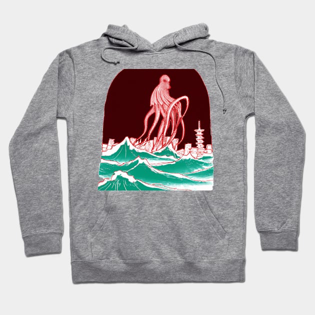 Cthulu in the City Hoodie by Dunkel